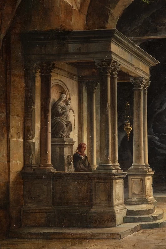 Cappella nella grotta della chiesa di San Vittore a Brembate - dettaglio 1
